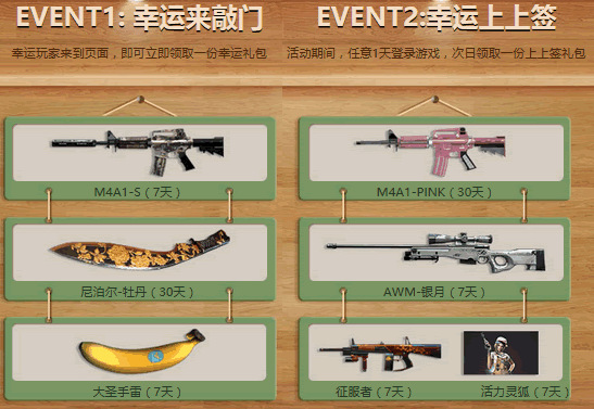 CF幸运上上签7月活动