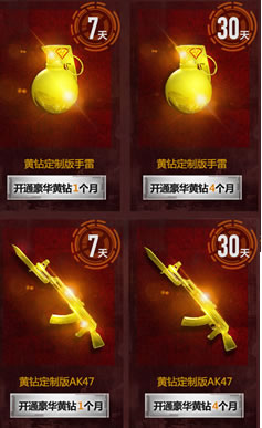 CF黄钻专属道具活动