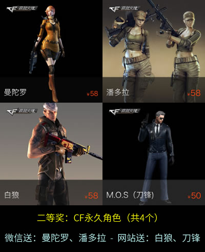 CF永久角色