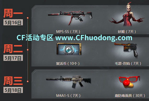 CF周末痛快玩活动5月网址