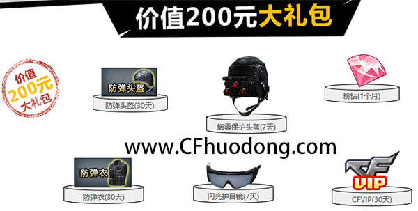 CF20元Q币买超值礼包2017