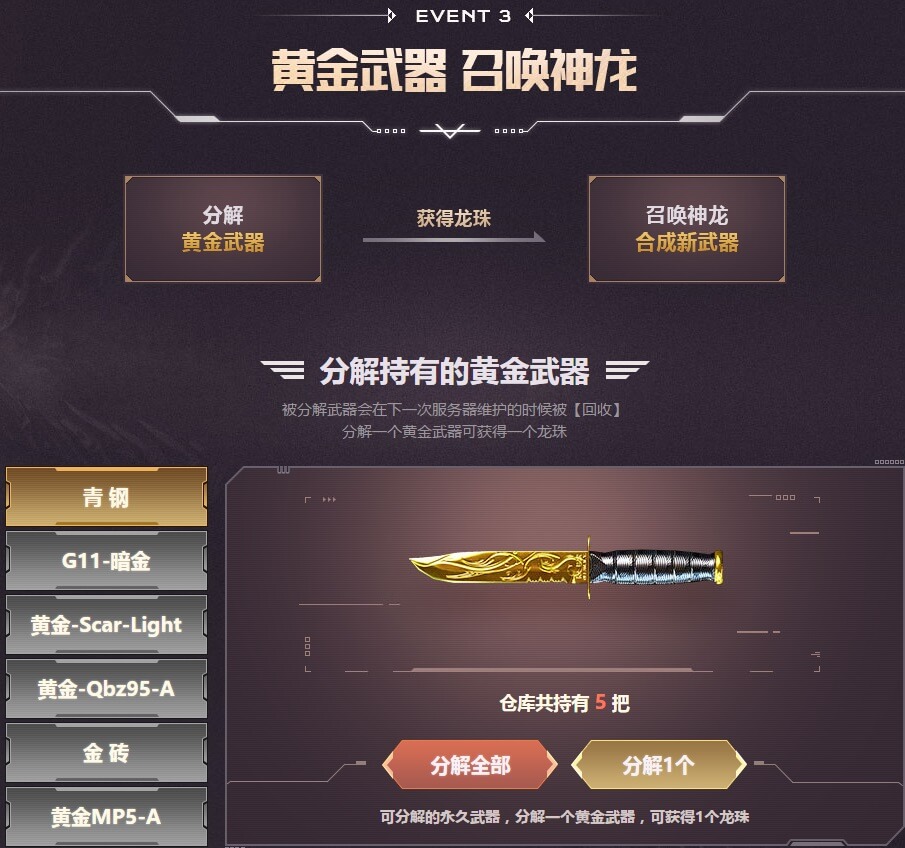 分解武器