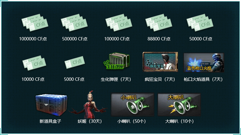 CF全新礼盒活动6月奖励
