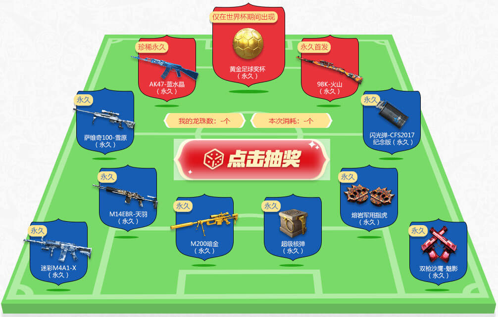 CF世界杯神龙轮回完整奖励