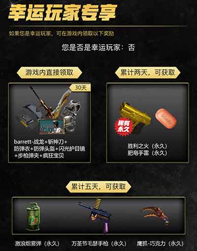 CF幸运玩家领取激浪烟雾弹