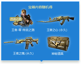 CF传说之路活动枪王不朽宝藏里面有什么