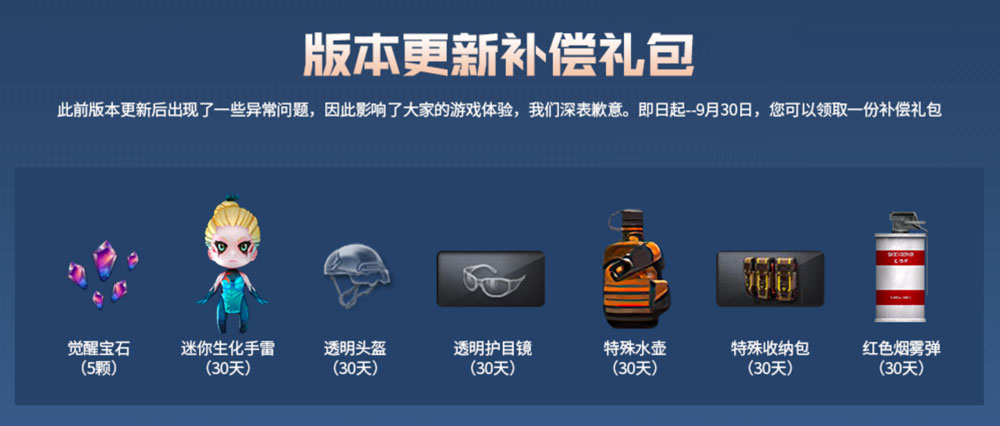 CF新版本更新补偿礼包