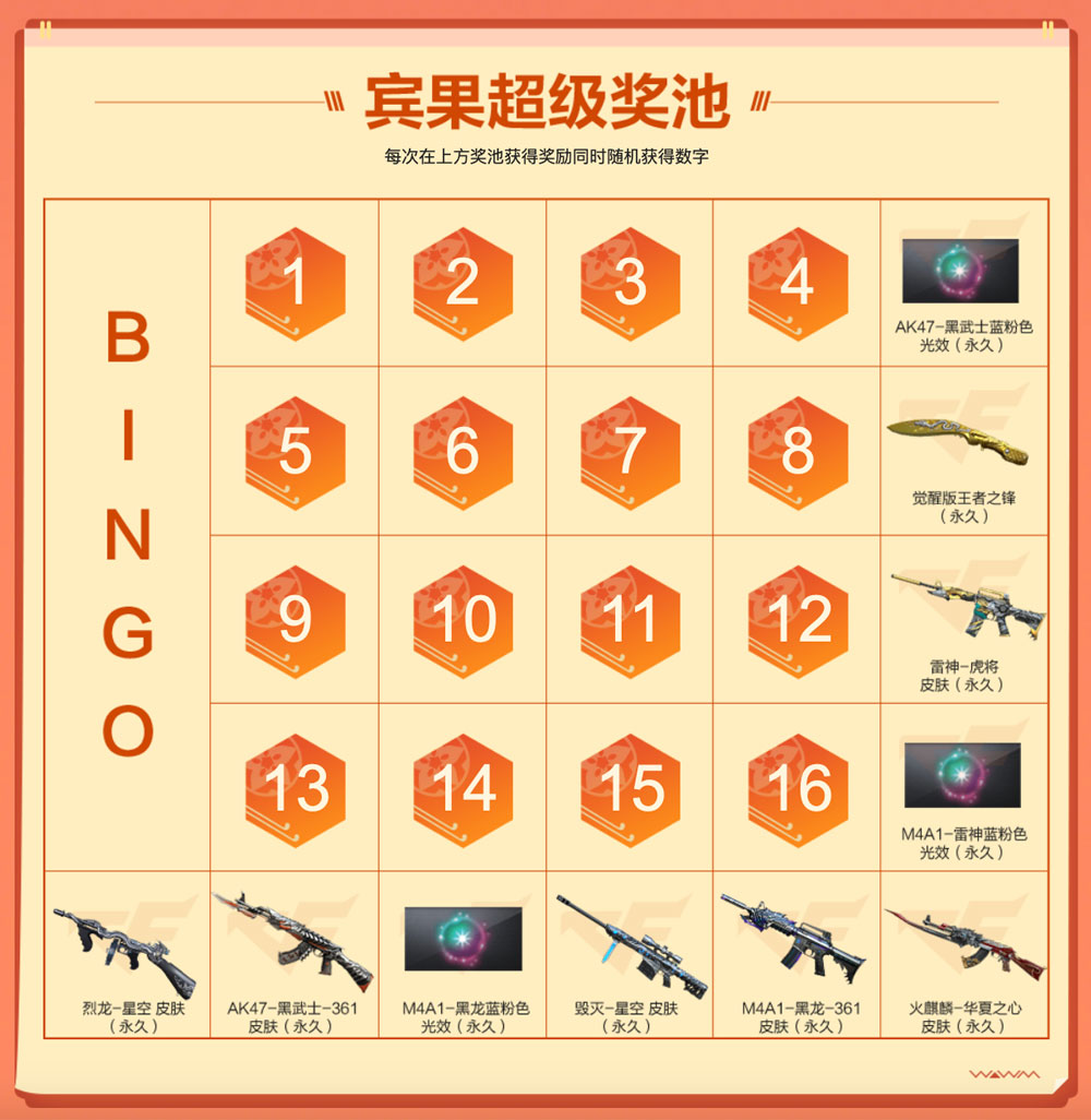 CF活动：9月宾果超级奖池