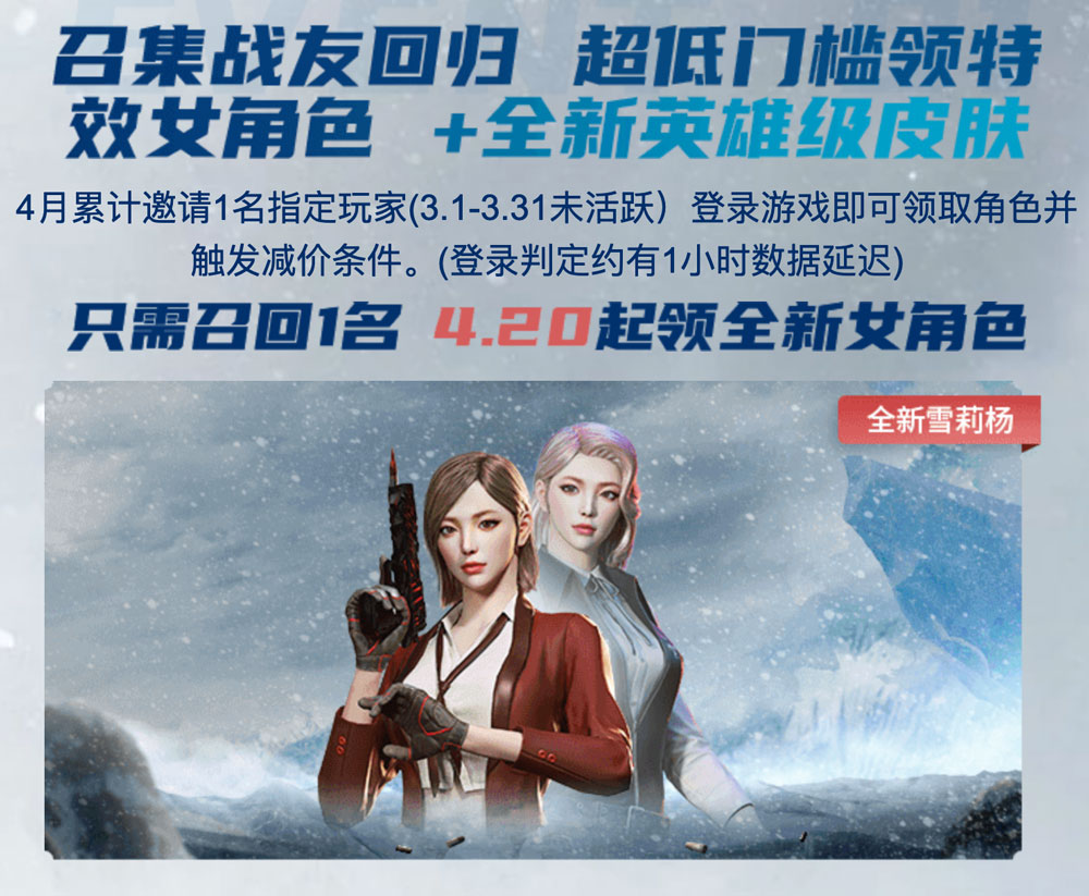 CF活动领取全新雪莉杨角色