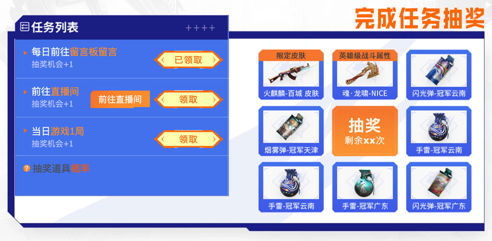CF活动领百城联赛道具