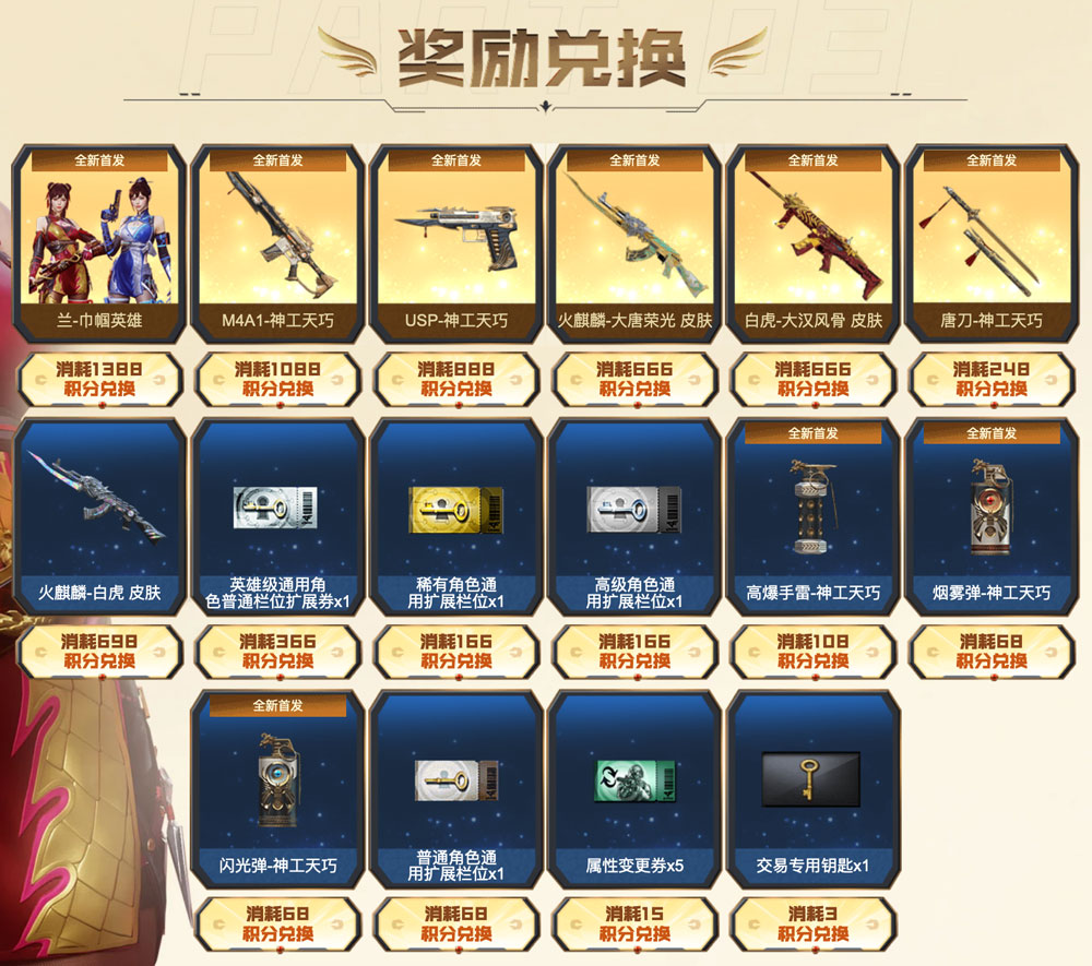 CF神工天巧套装活动