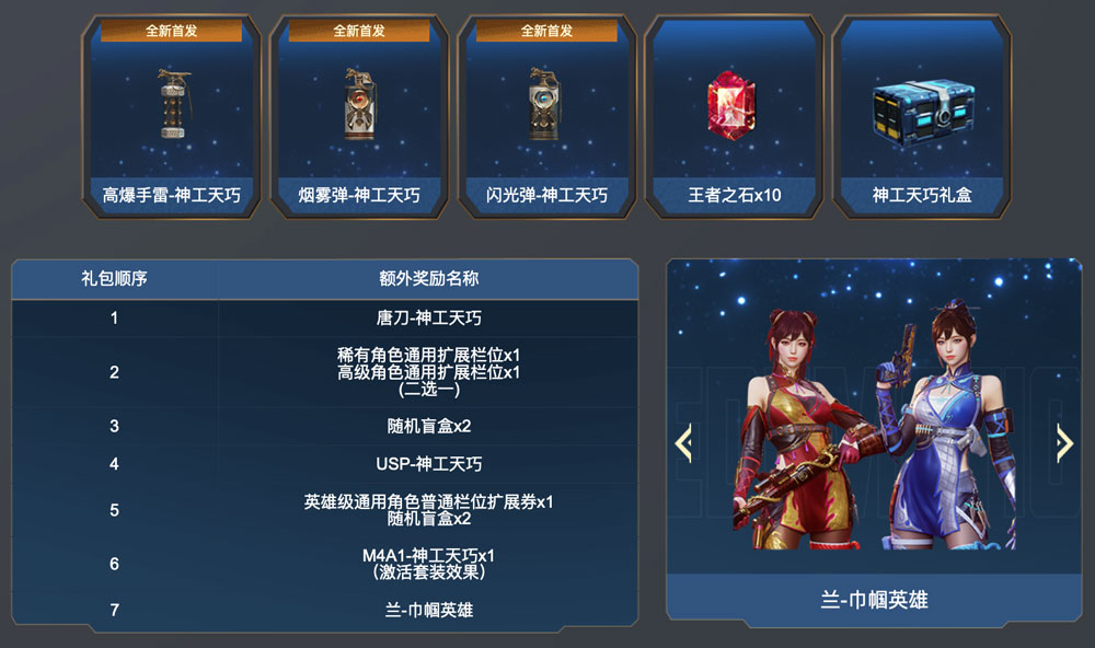 CF神工天巧套装直购