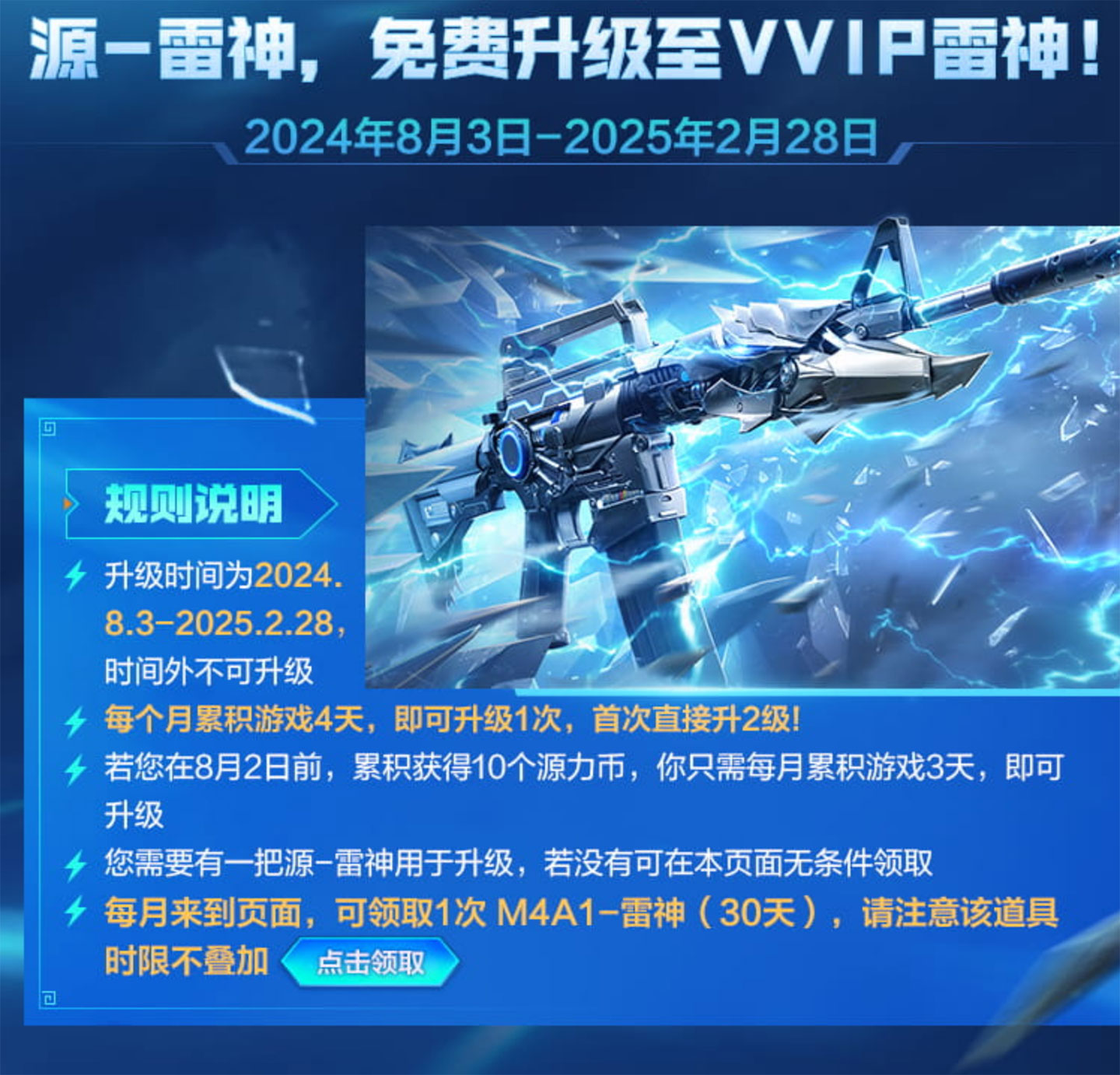 CF源雷神升级英雄级活动