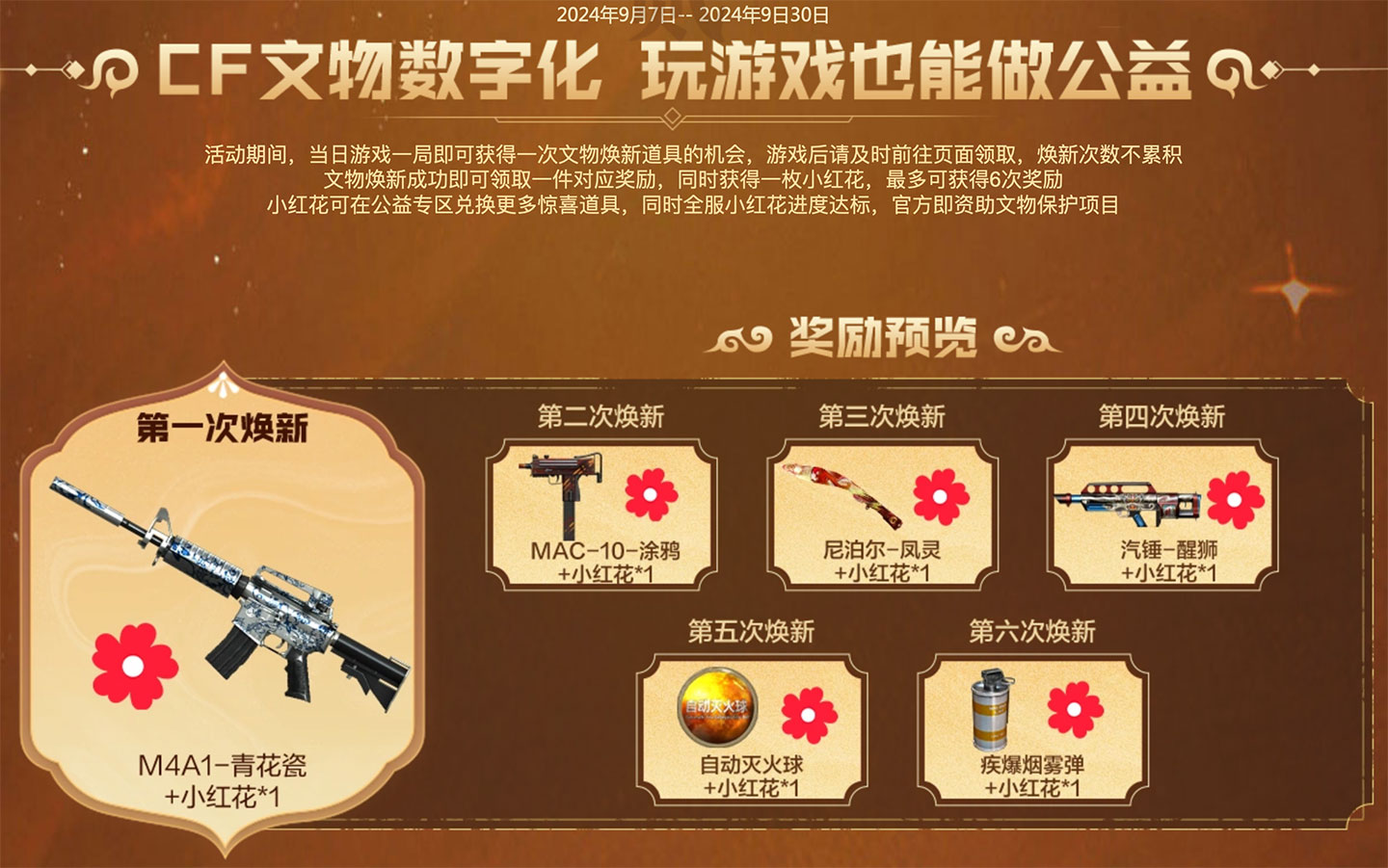CF活动领腾讯公益小红花