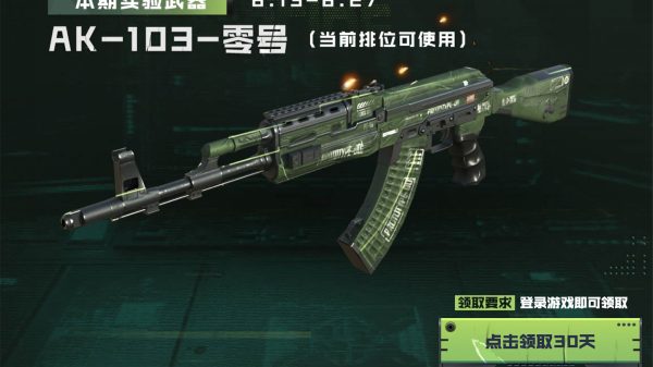 CF活动 武器实验室 领AK103零号