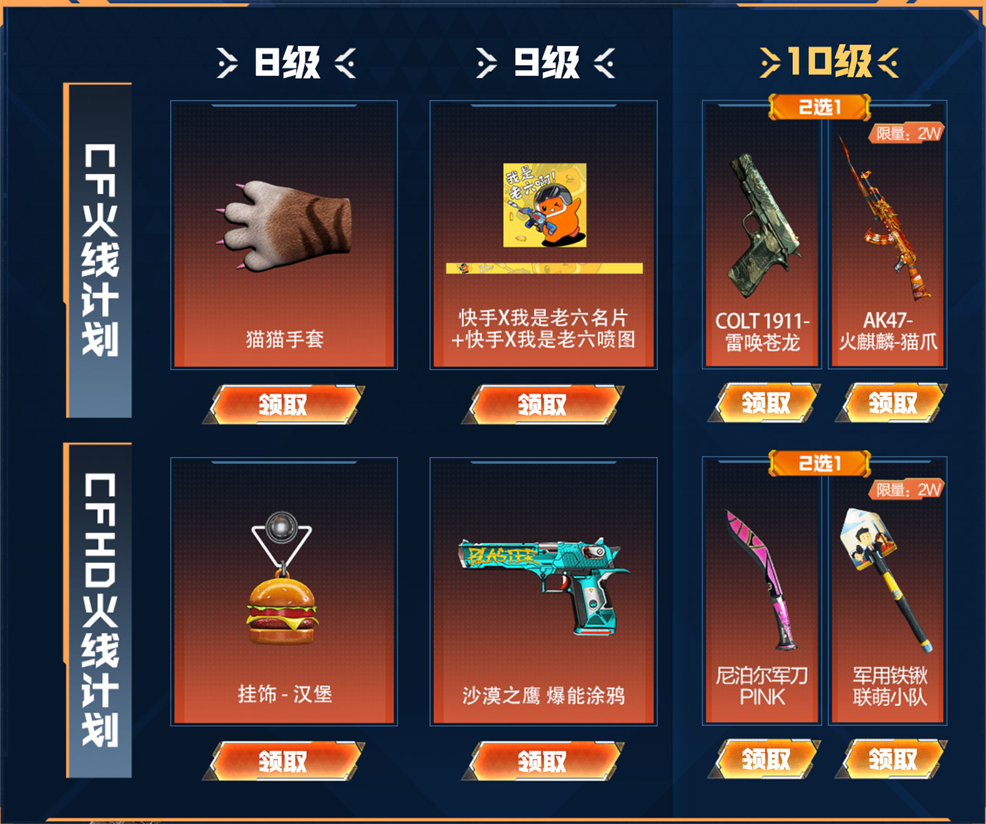 11月CF活动奖励爆料