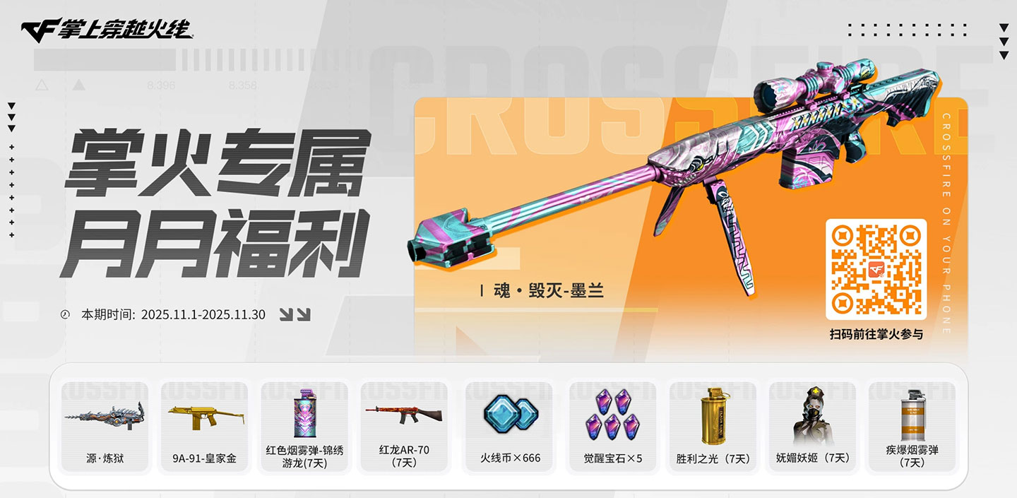 CF活动 掌火月月福利