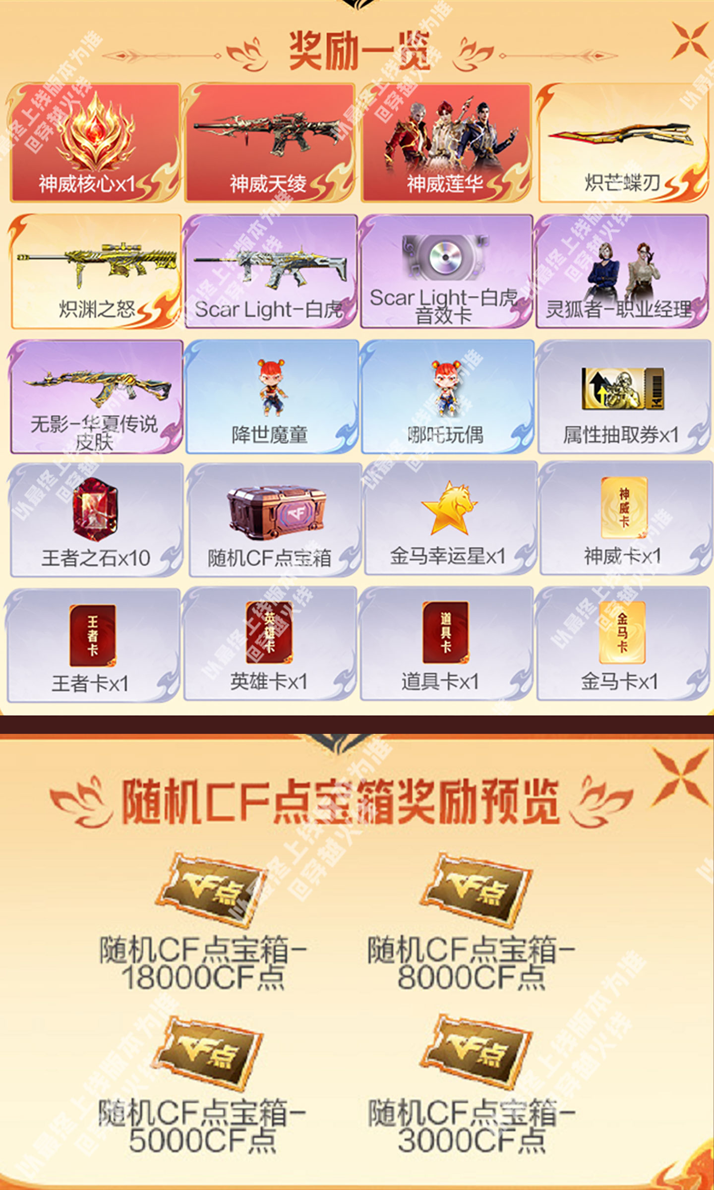 CF神威天绫活动网址、邀请码、奖池、CF点券