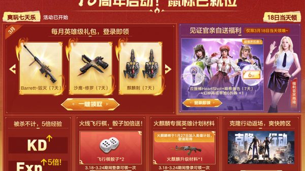 3月CF火线18号 领CF幻神返场抽奖代金券