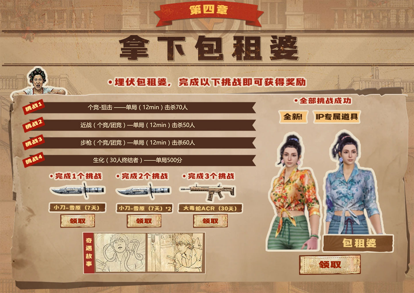 CF活动领包租婆（永久）