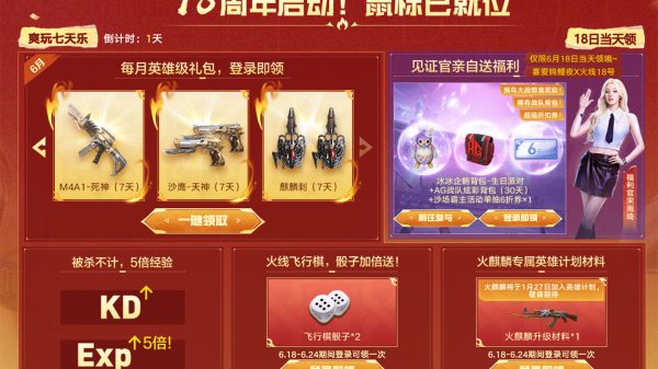 CF火线18号活动6月奖励