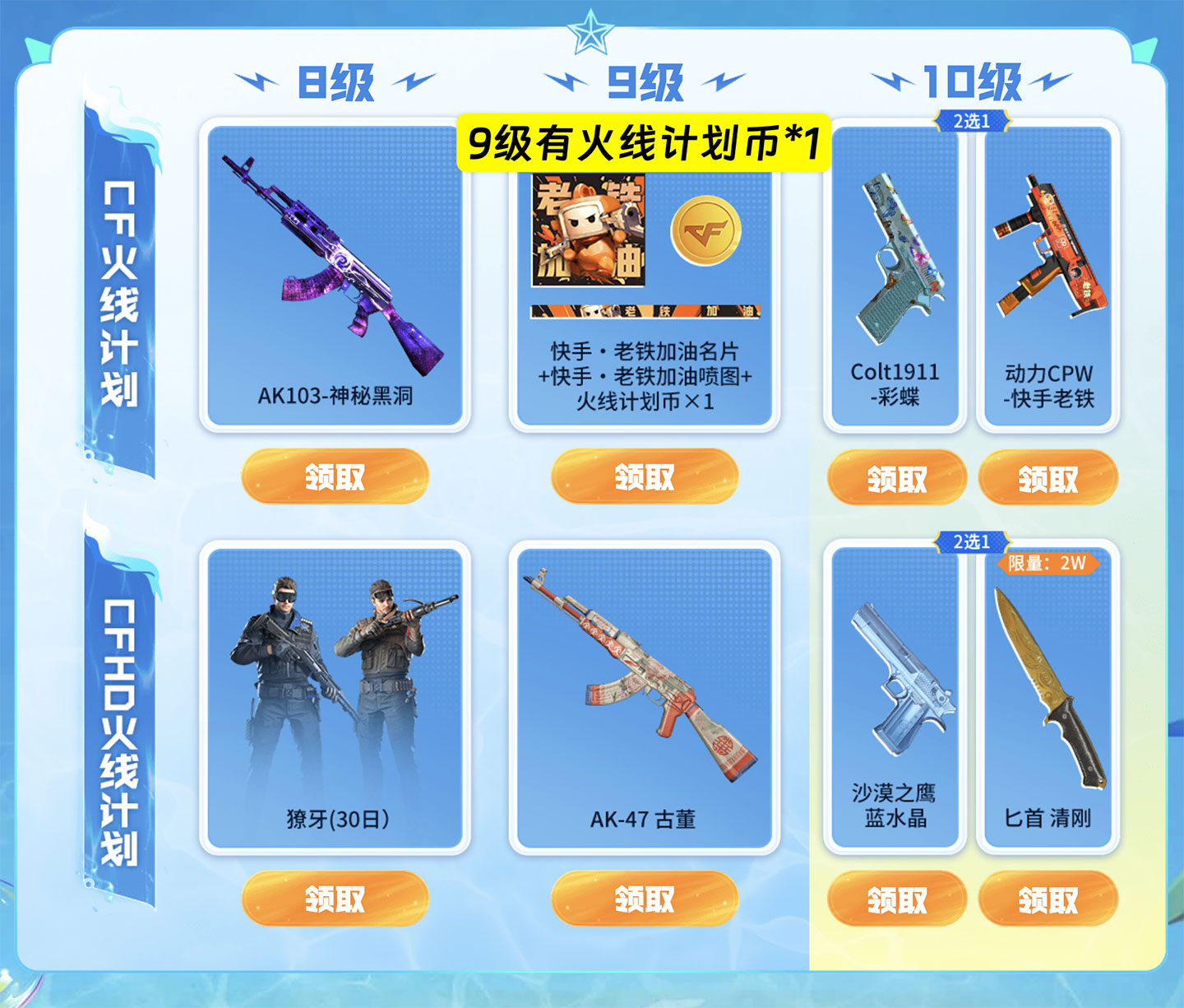 CF活动 快手火线计划网址